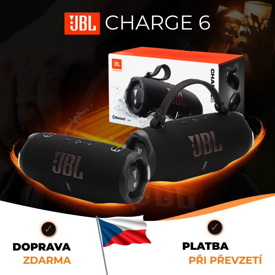 JBL Charge 6 černý – Přenosný reproduktor